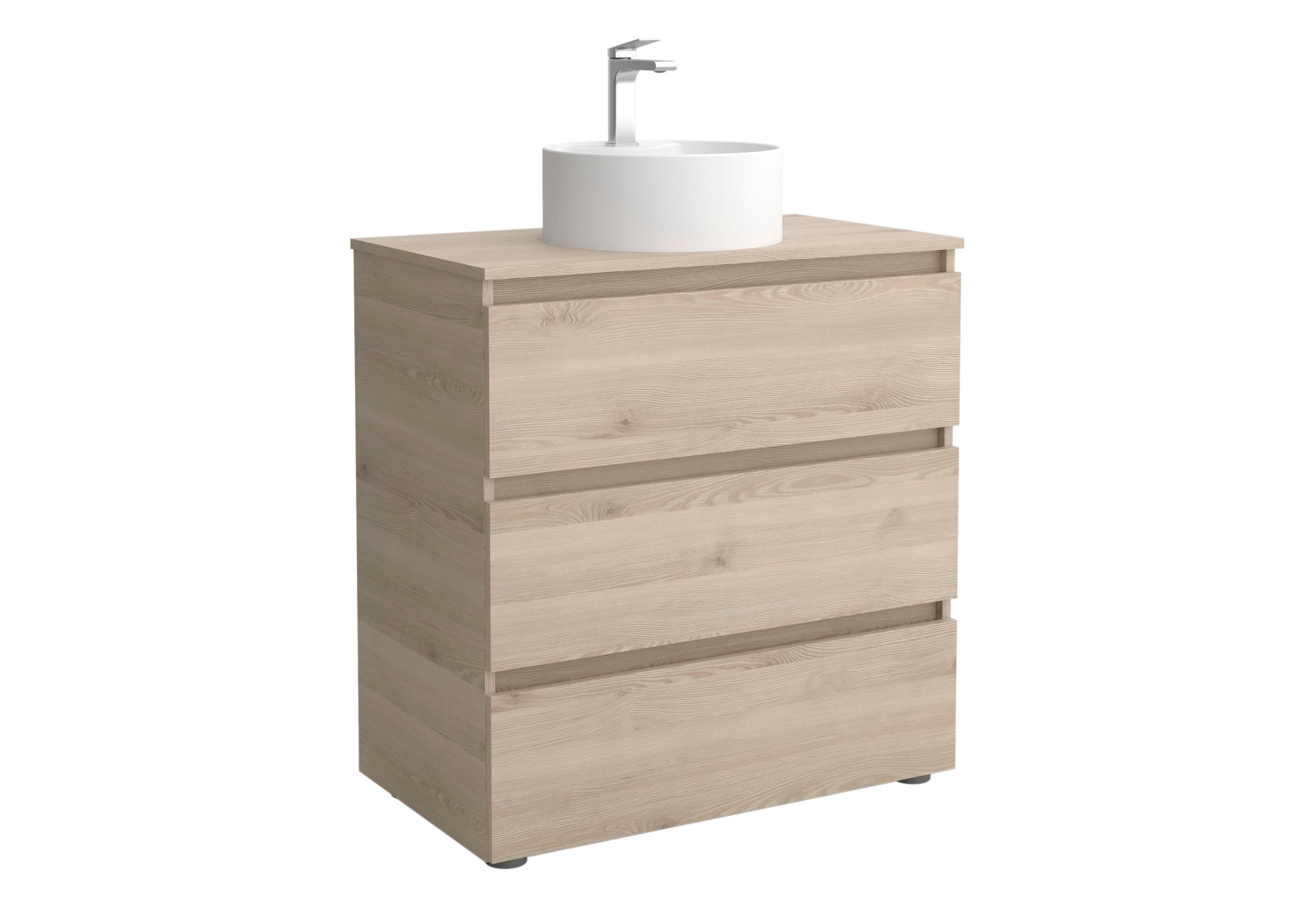 Salgar - Mueble de baño 3C con 3 cajones y lavabo sobre encimera de 1 poza Bequia Salgar.