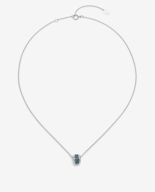 Imagen 0 de Colgante de plata 925 con pavé de topacios azul london en talla brillante
