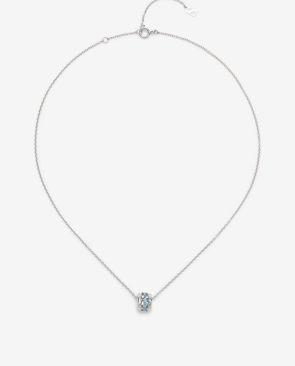 Juego De Joyas De Plata 925 Con Topacio Azul Claro - Pendientes Y Colgante, Hipoalergénico
