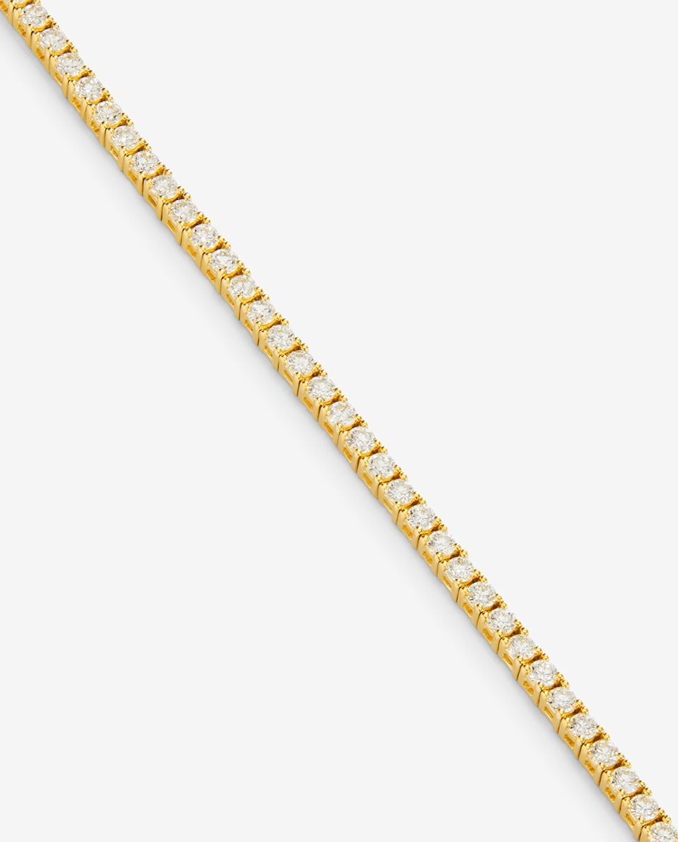 Imagen 3 de Pulsera de oro amarillo de 18k con diamantes en talla brillante con un total de 1,64 cts - SUAREZ - Blanco Blanco