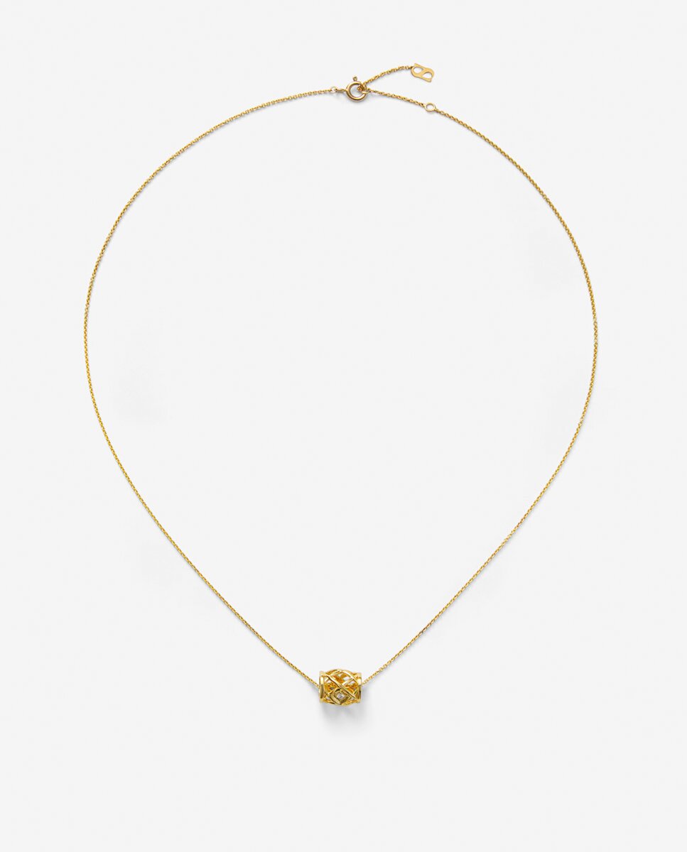 Colgante de oro amarillo de 18k con diamante de 0,02 cts - SUAREZ - Amarillo Amarillo-1