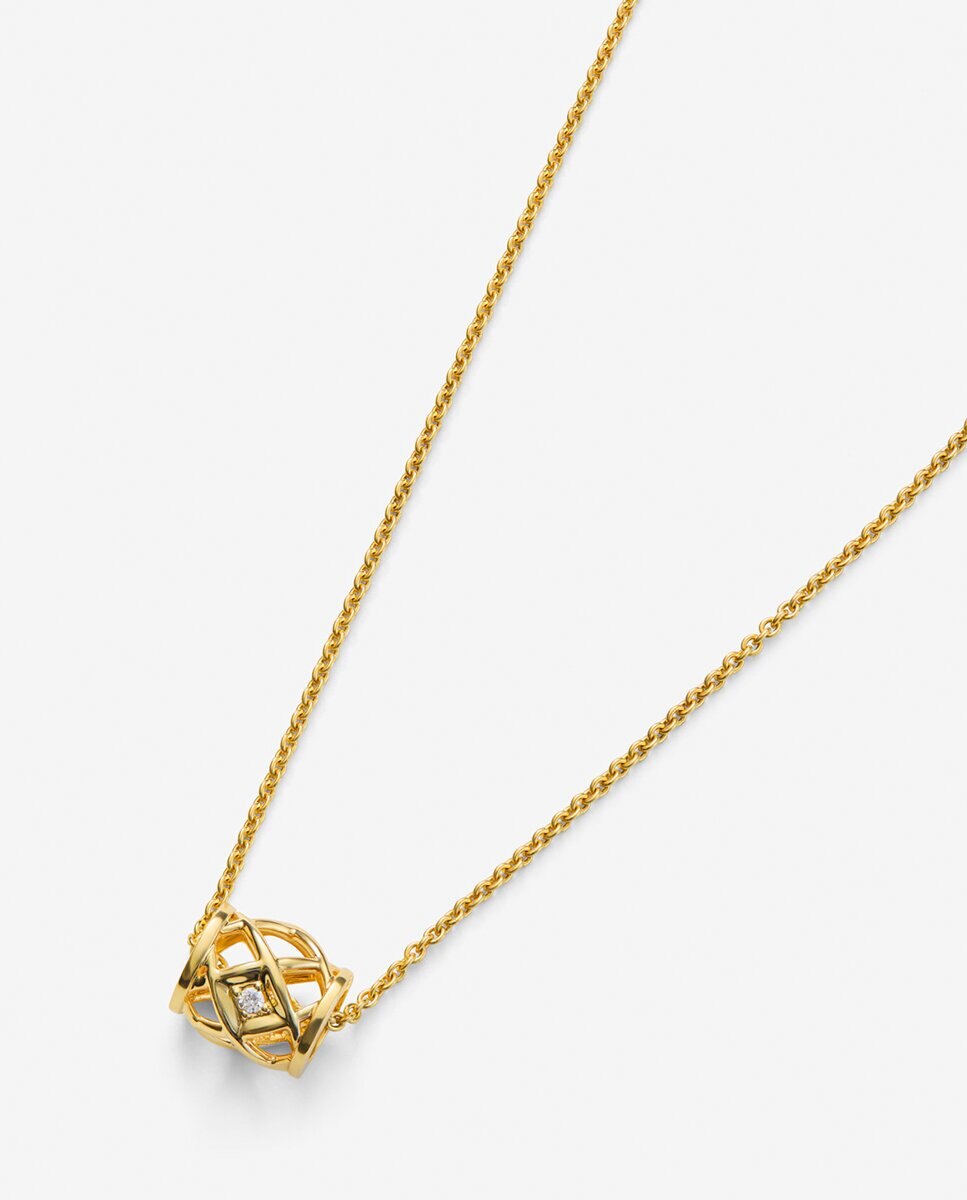 Colgante de oro amarillo de 18k con diamante de 0,02 cts - SUAREZ - Amarillo Amarillo-2