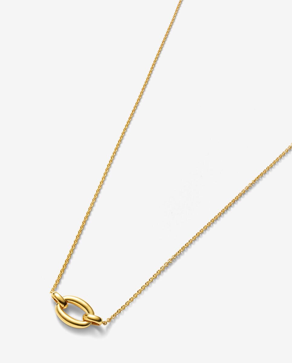 Collar mini eslabón de amarillo de 18k - SUAREZ - Oro Oro-2