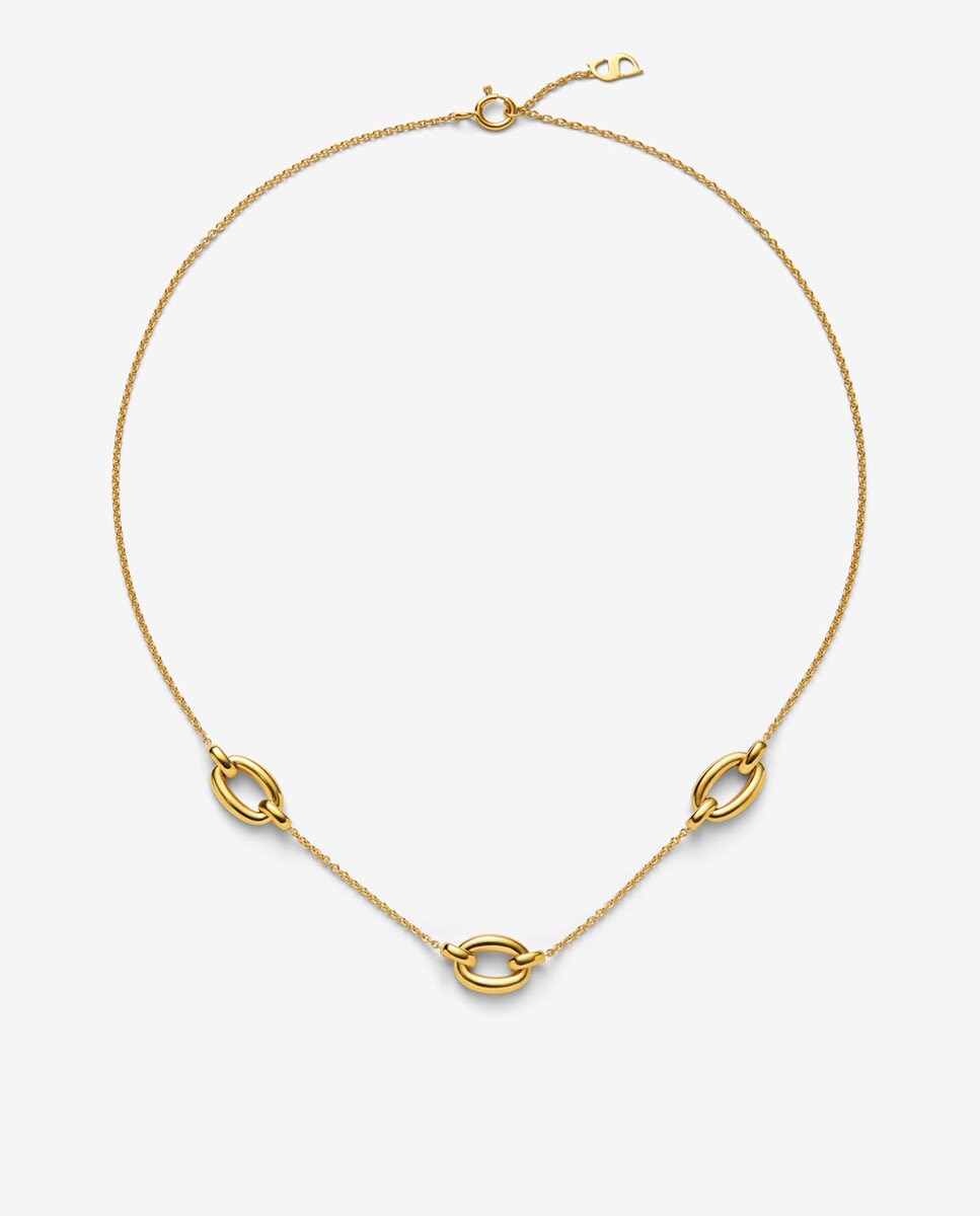 Collar corto mini eslabones de oro de 18k - SUAREZ - Amarillo Amarillo-1