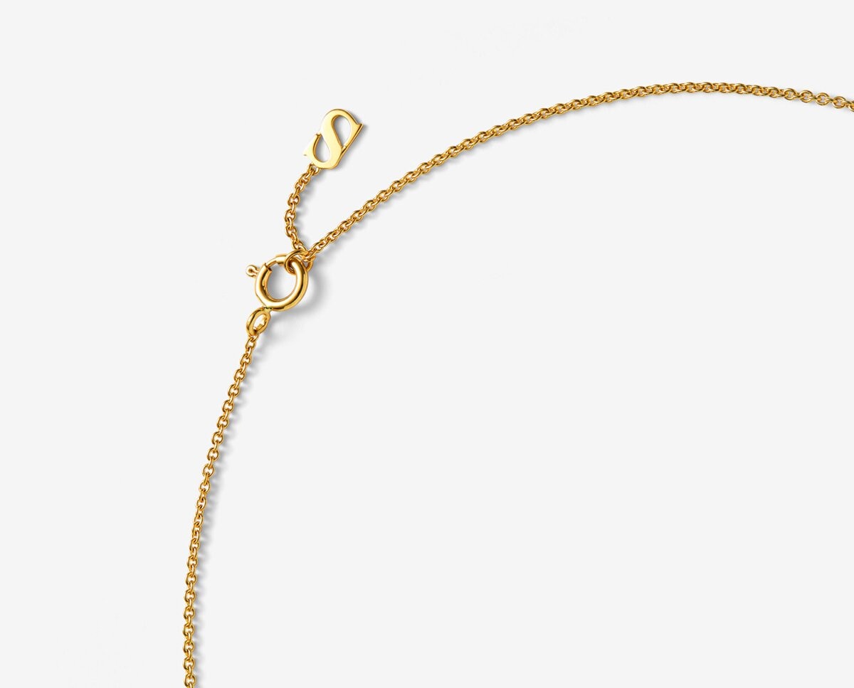 Collar corto mini eslabones de oro de 18k - SUAREZ - Amarillo Amarillo-3