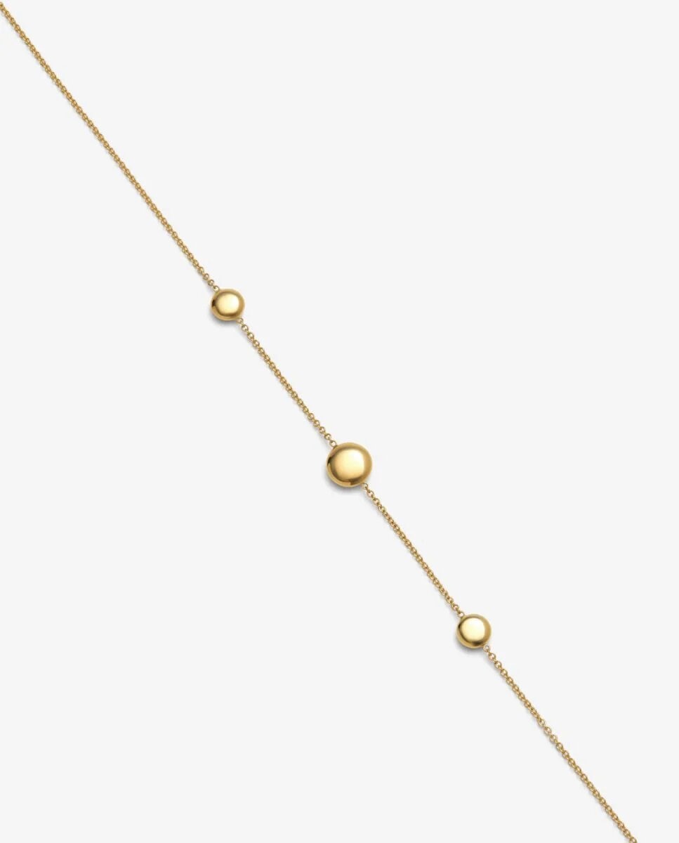 Imagen 3 de Collar de oro amarillo de 18k con motivos de esferas - SUAREZ - Blanco Blanco