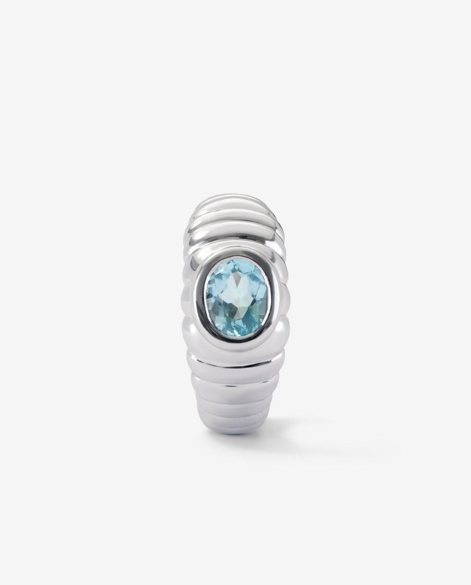 Imagen 1 de Pendiente de plata 925 con topacio azul sky Azul