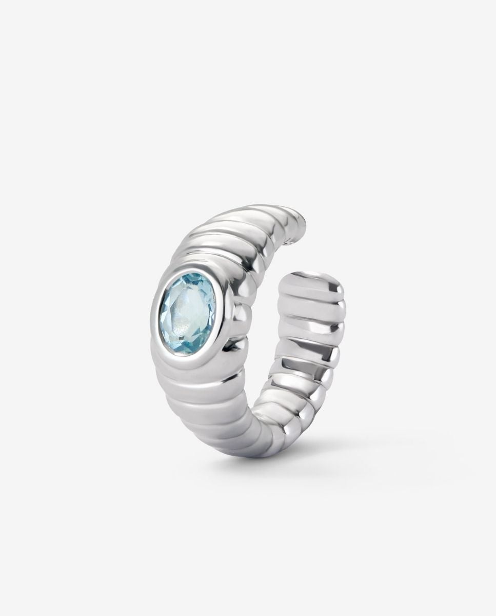 Imagen 3 de Pendiente de plata 925 con topacio azul sky - SUAREZ - Azul Azul