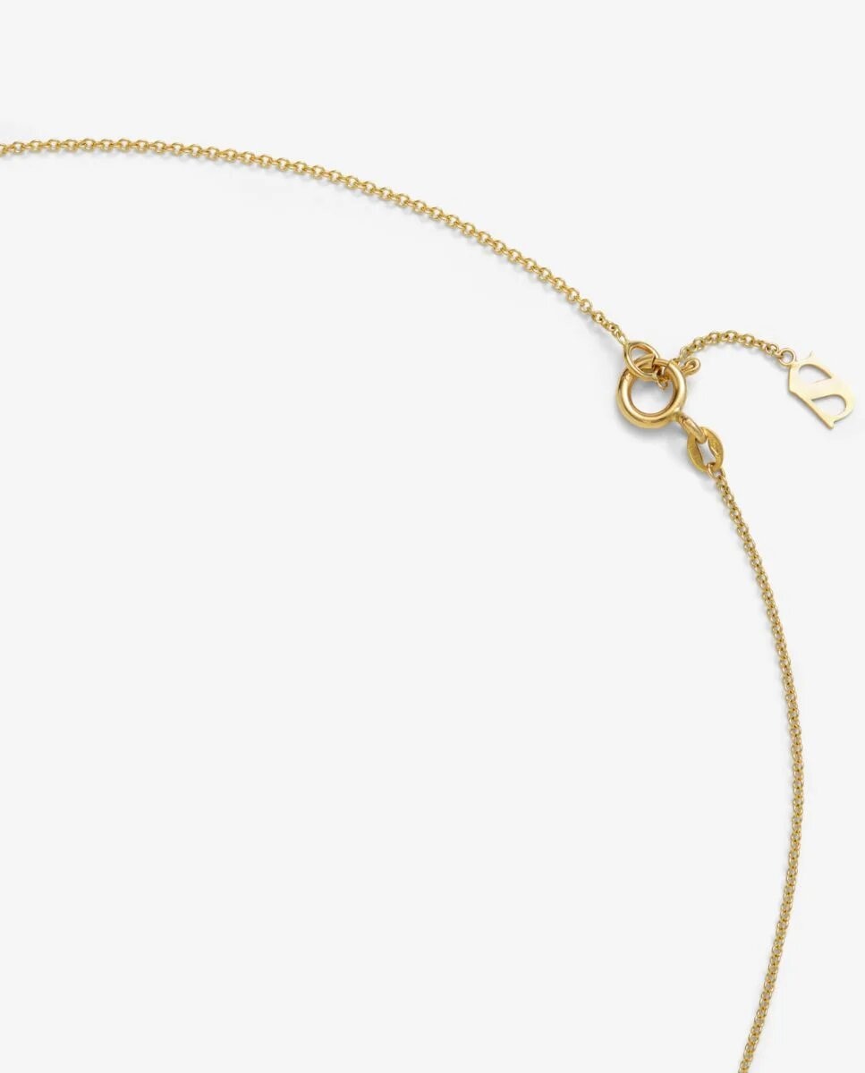 Imagen 3 de Collar de oro amarillo de 18k con 2 diamantes en talla brillante - SUAREZ - Blanco Blanco