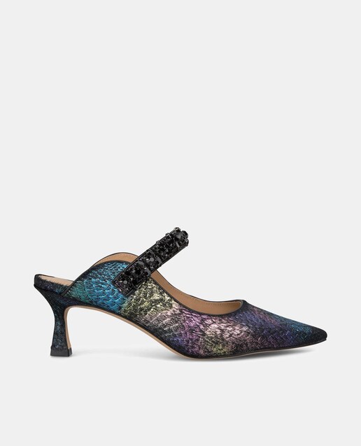 Imagen 0 de Zapatos de salón de mujer de piel destalonado