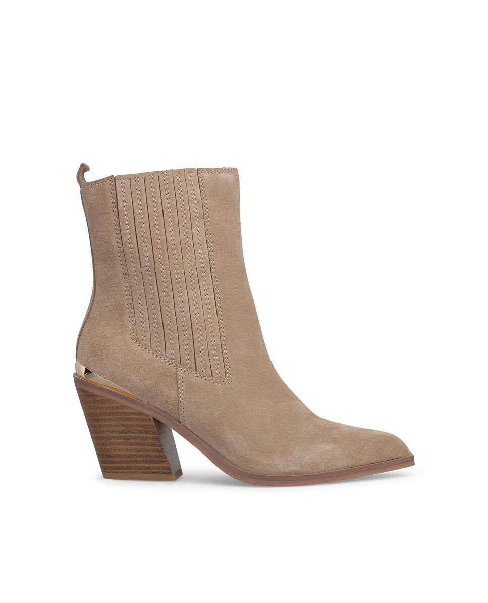 Botines de mujer de piel con tacón bloque · Alma en Pena · El