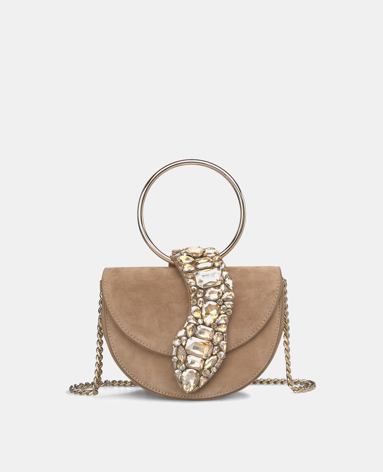 Bolso de mano convertible a bandolera de piel - Alma en Pena - Camel Camel-1