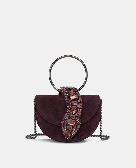 Imagen 0 de Bolso de mano convertible a bandolera de piel