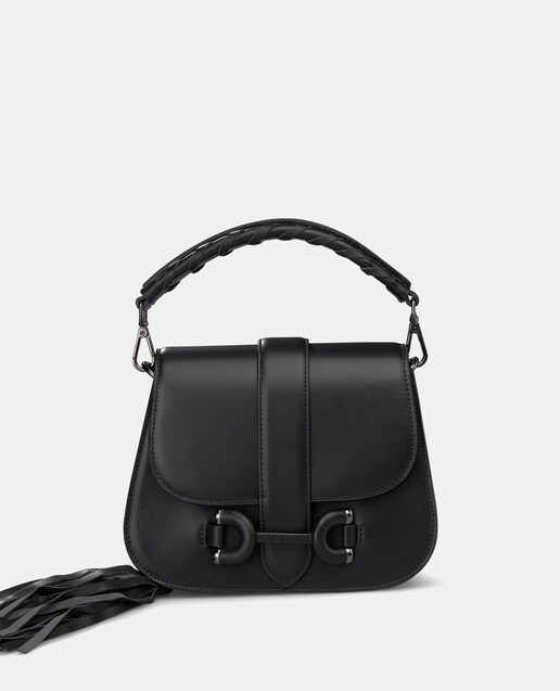 Imagen 0 de Bandolera de mujer en piel con detalle de hebilla