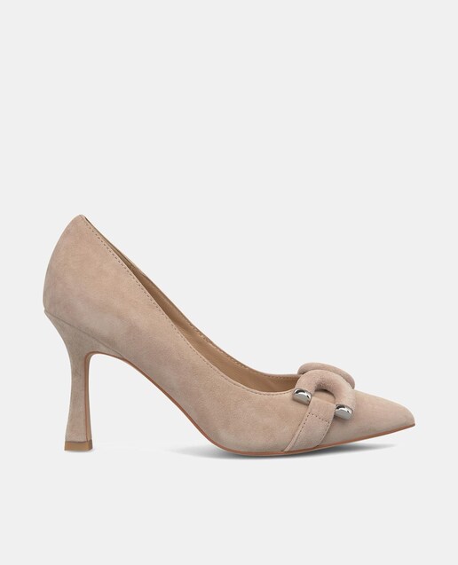 Imagen 0 de Zapatos de salón de mujer de piel con puntera afilada