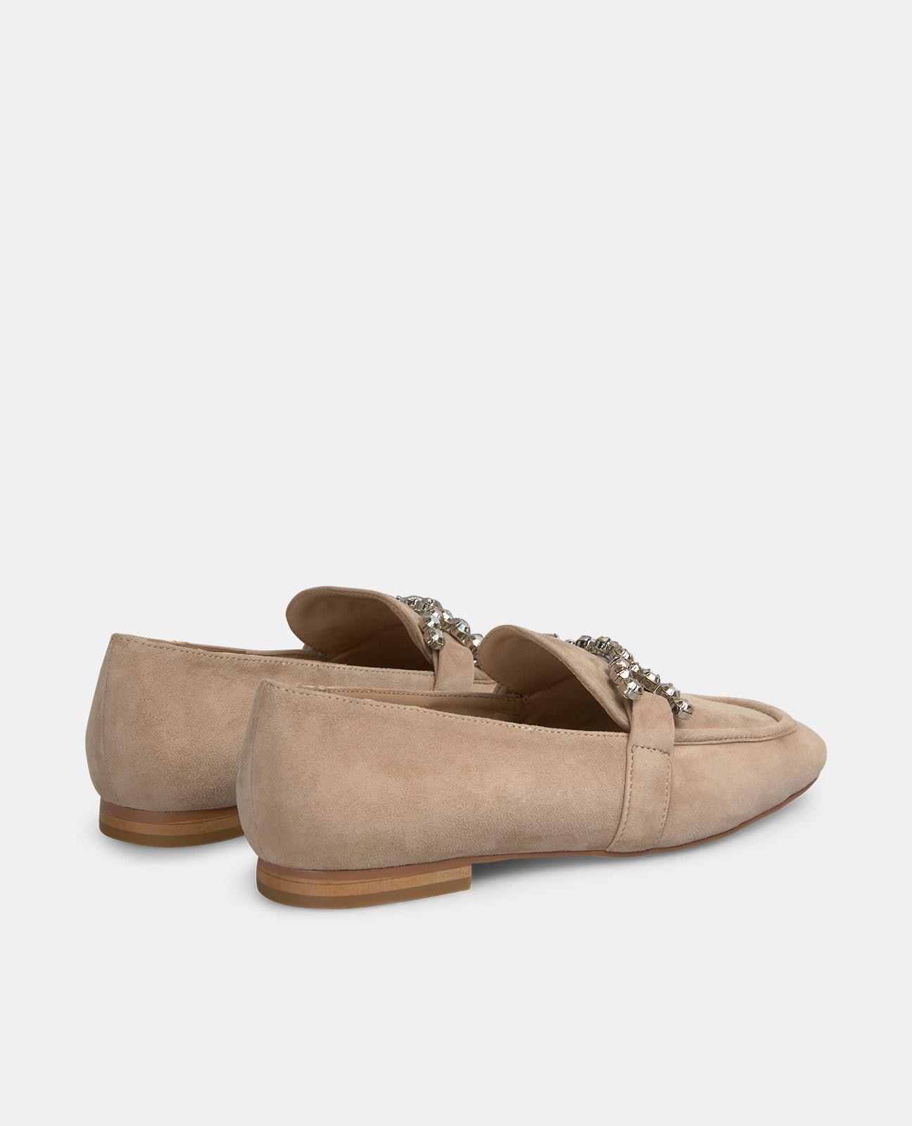Mocasines planos de mujer de piel con punta afilada - Alma en Pena - Marrón Marrón-3