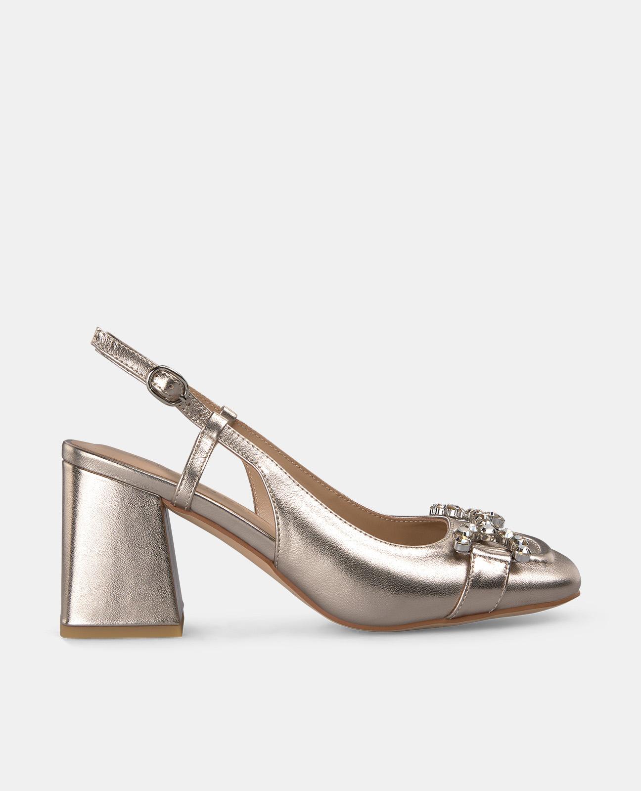 Alma en Pena - Zapatos de salón de mujer destalonados con puntera redondeada.