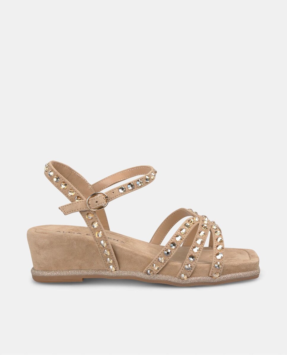 Sandalia Tacon Pulsera Tobillo SANDALIA MEDEA NEGRO 9CM