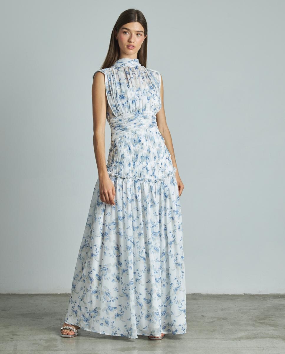 Estampado Vestido Vestidos Largos Alma En Pena Vestido Largo Con