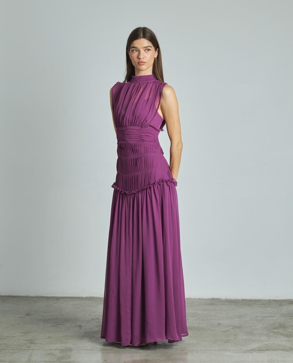 Vestido largo halter sin mangas · Alma en Pena · El Corte Inglés