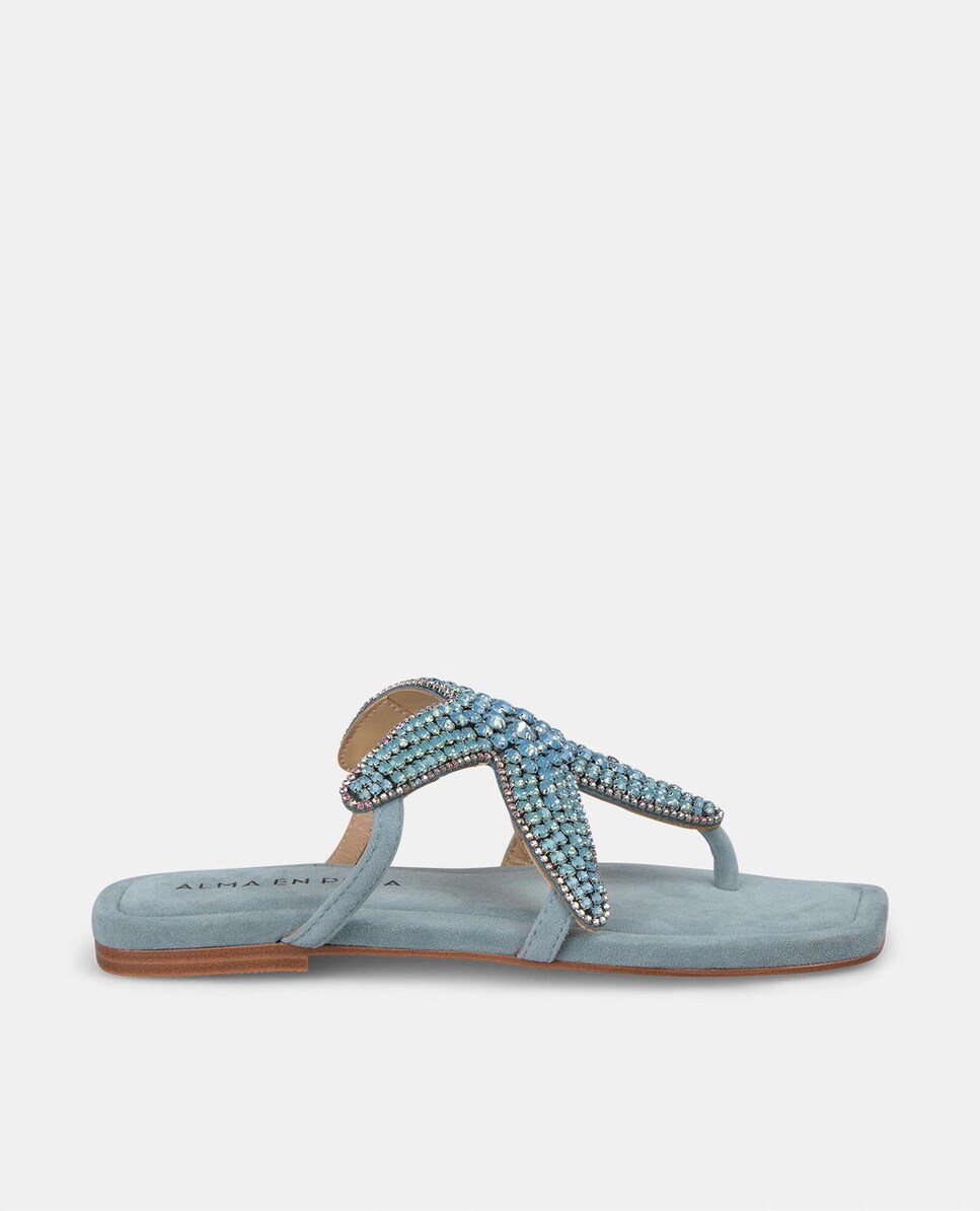 Sandalias Planas Zapatos Azules Mujer El Corte InglÃ©s Rebajas