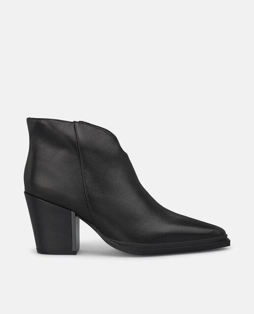 Imagen 0 de Botines de mujer con tacón y abertura en la parte delantera de la caña