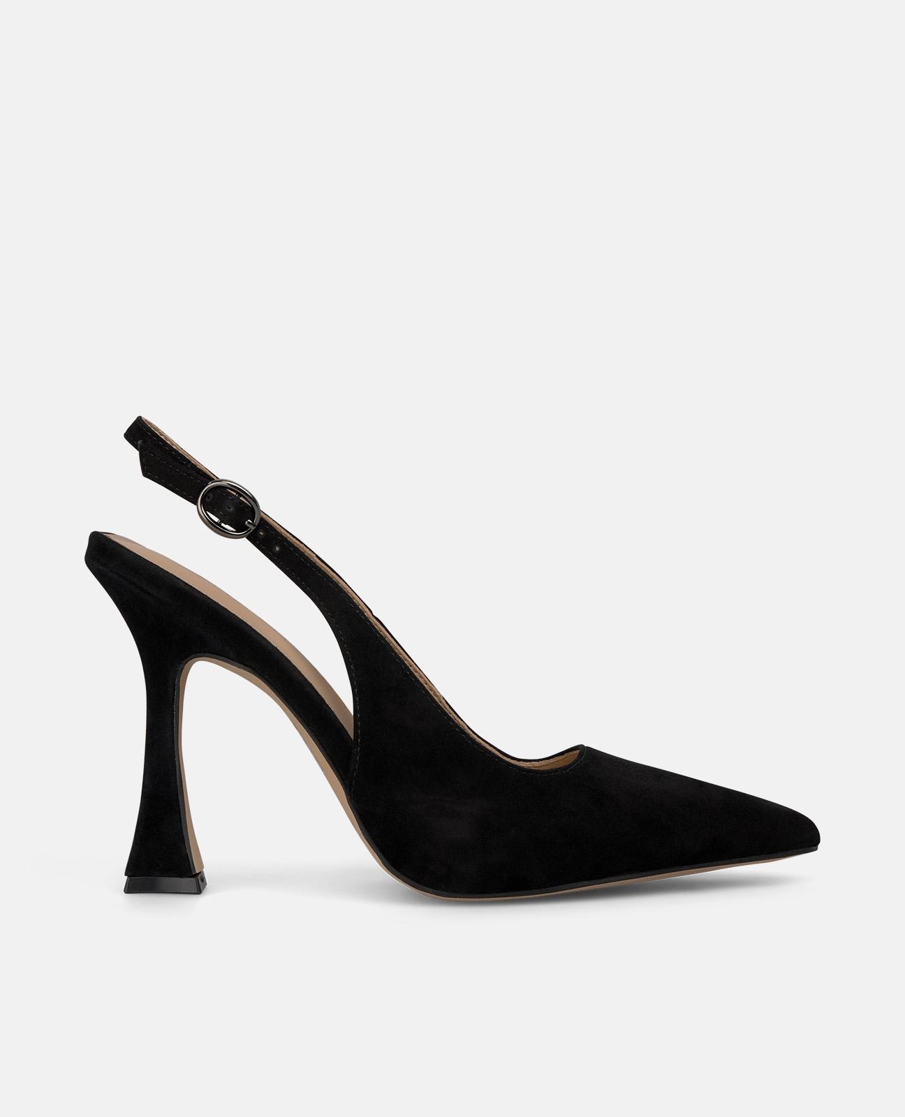 Alma en Pena - Zapatos de salón de mujer destalonados con cierre de hebilla.