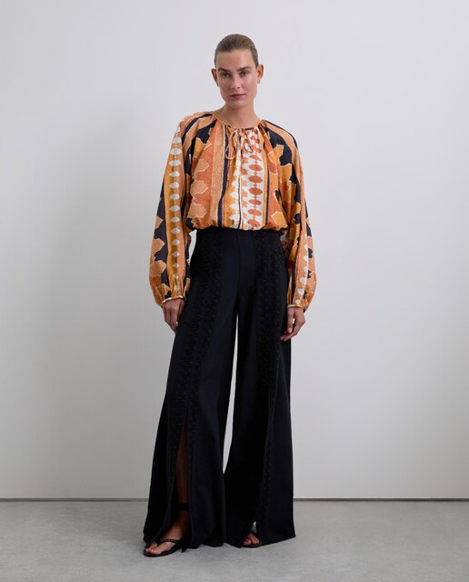 Imagen 0 de Pantalón de mujer ancho con aberturas