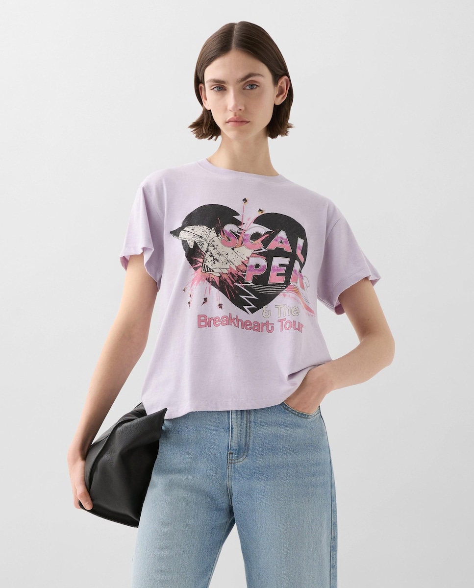 Camiseta de mujer de algodón de manga corta · Scalpers · El Corte