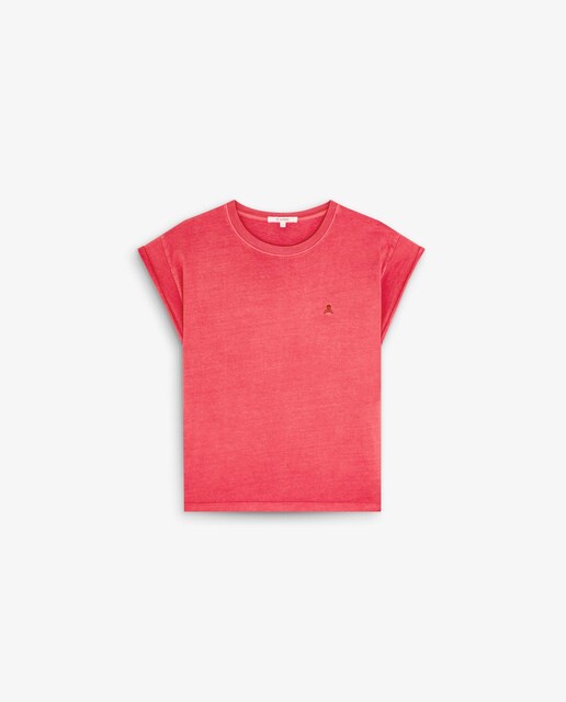 Imagen 0 de Camiseta de mujer de algodón de manga corta