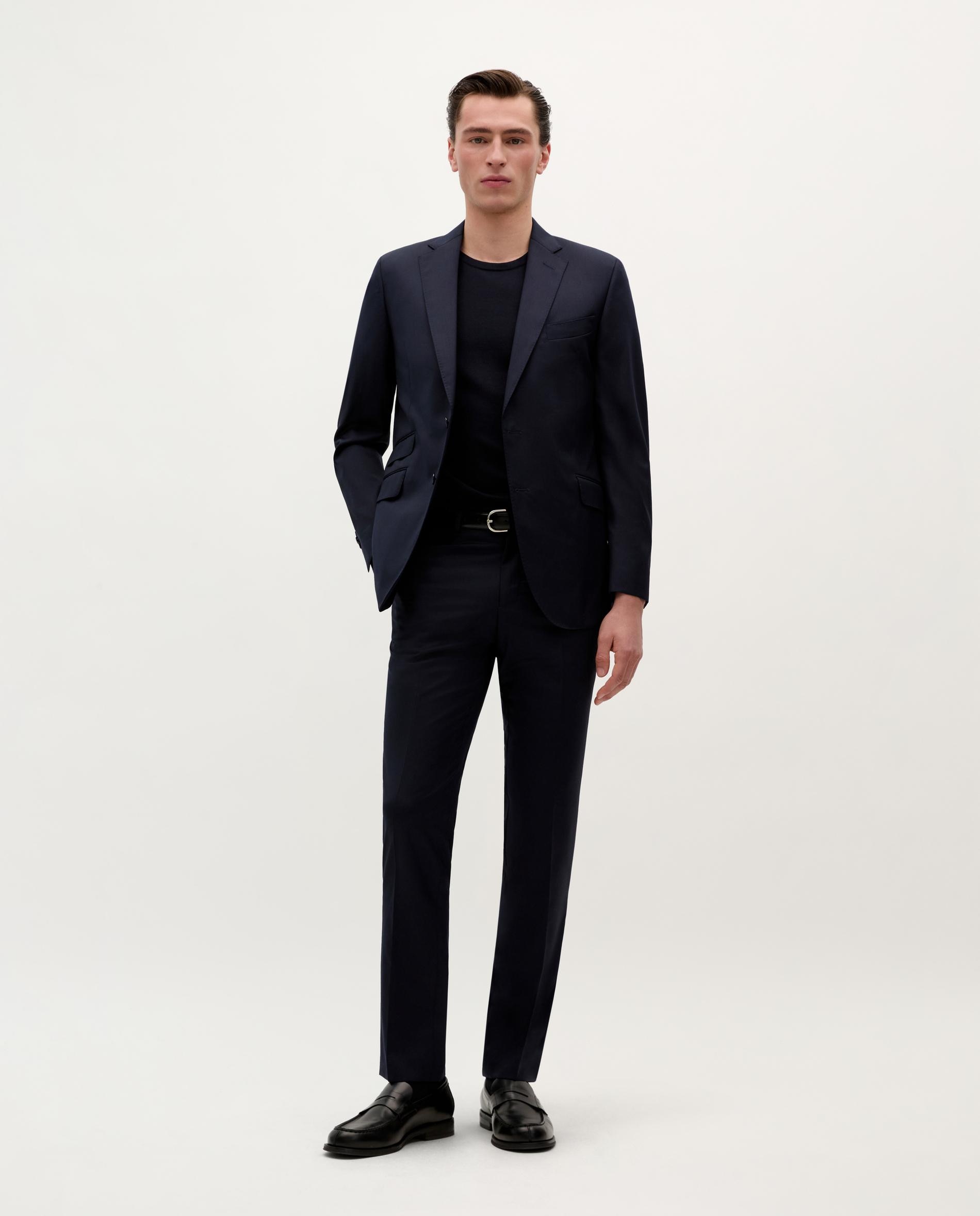 Americana de hombre regular fit de lana - Scalpers - Azul oscuro Azul oscuro-3