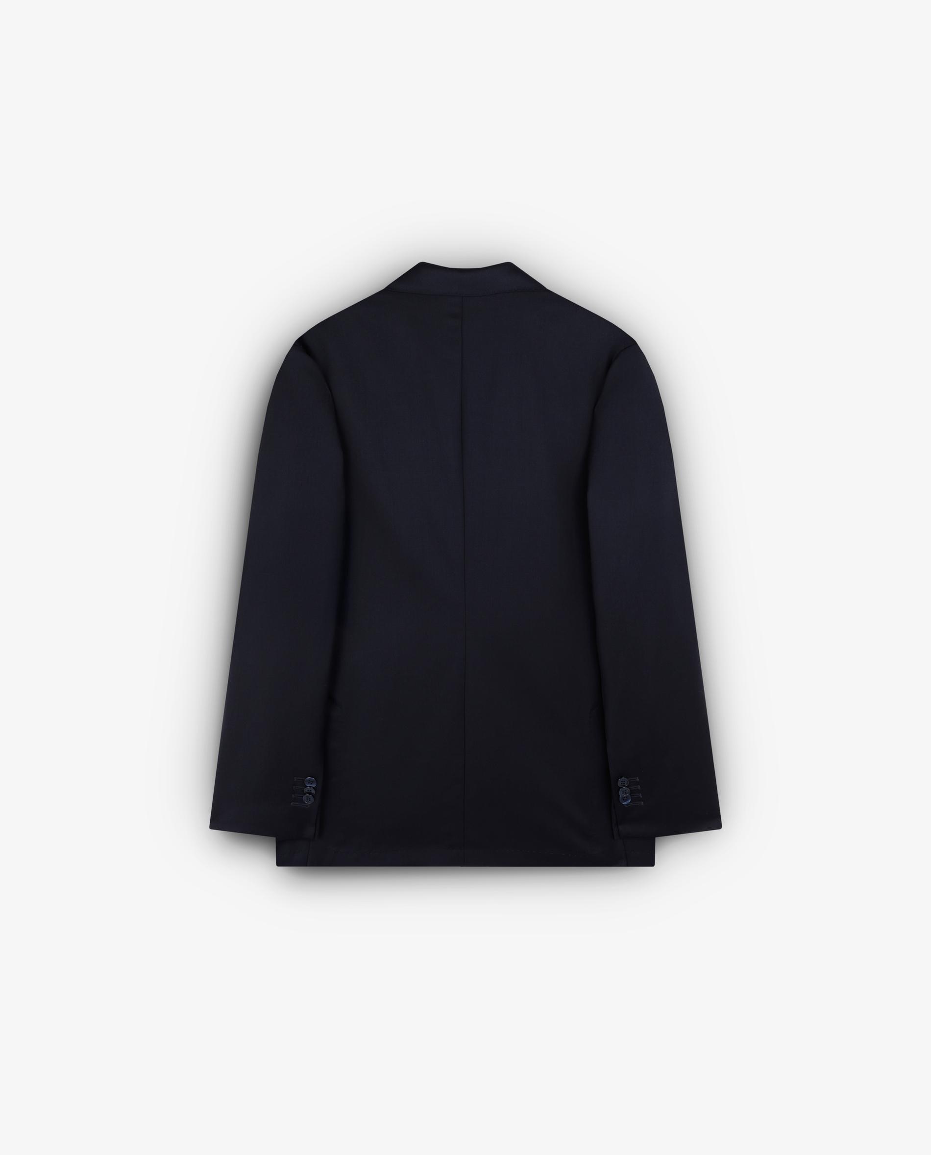 Americana de hombre regular fit de lana - Scalpers - Azul oscuro Azul oscuro-8