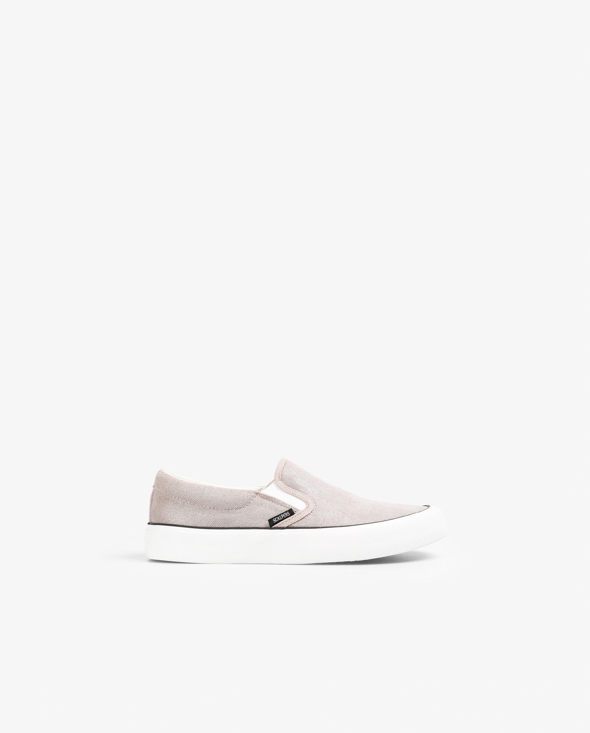 Scalpers - Zapatillas básicas de mujer tipo slip-on con elástico.