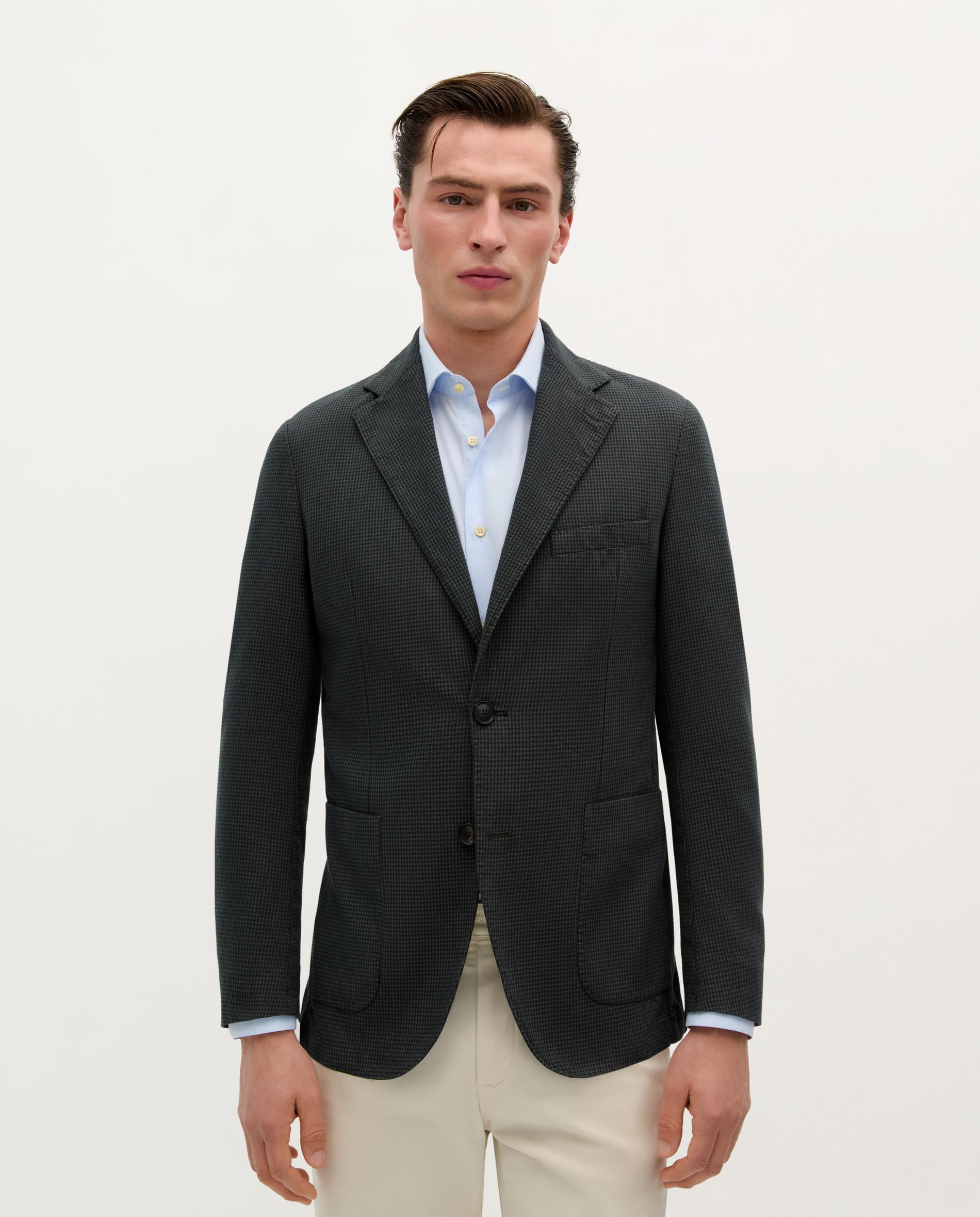 Imagen 0 de Americana de hombre slim fit con abertura trasera Kaki