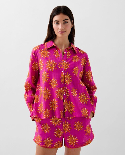 Imagen 0 de Blusa de mujer de algodón regular fit