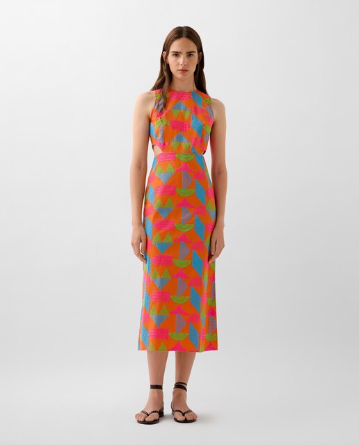 Imagen 0 de Vestido midi de algodón