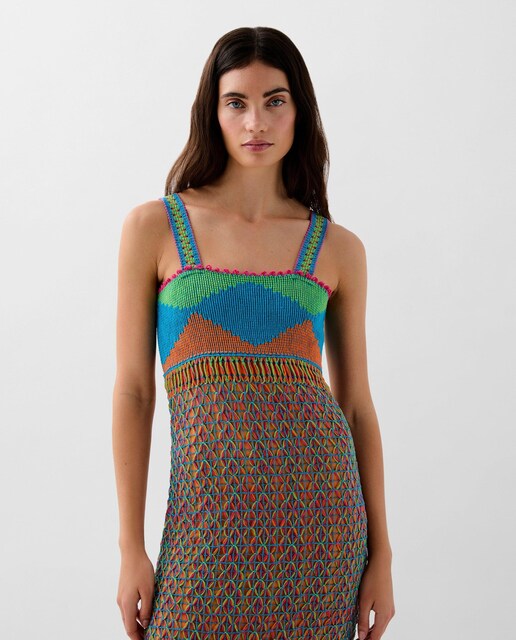 Imagen 0 de Vestido midi crochet