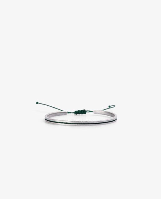 Imagen 0 de Pulsera de hombre con cierre anudado y logo frontal