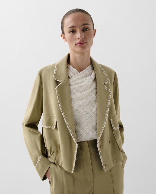 Imagen 0 de Blazer de mujer regular fit con detalle de costuras