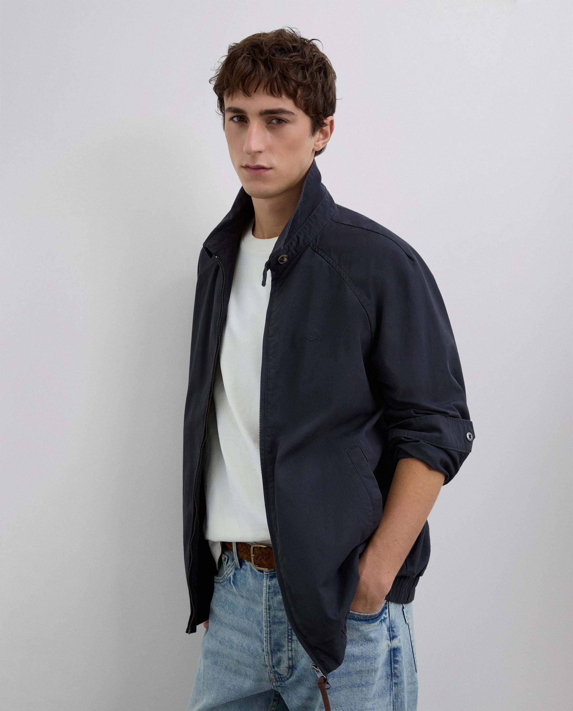 Scalpers - Cazadora bomber de hombre regular fit con cremallera.