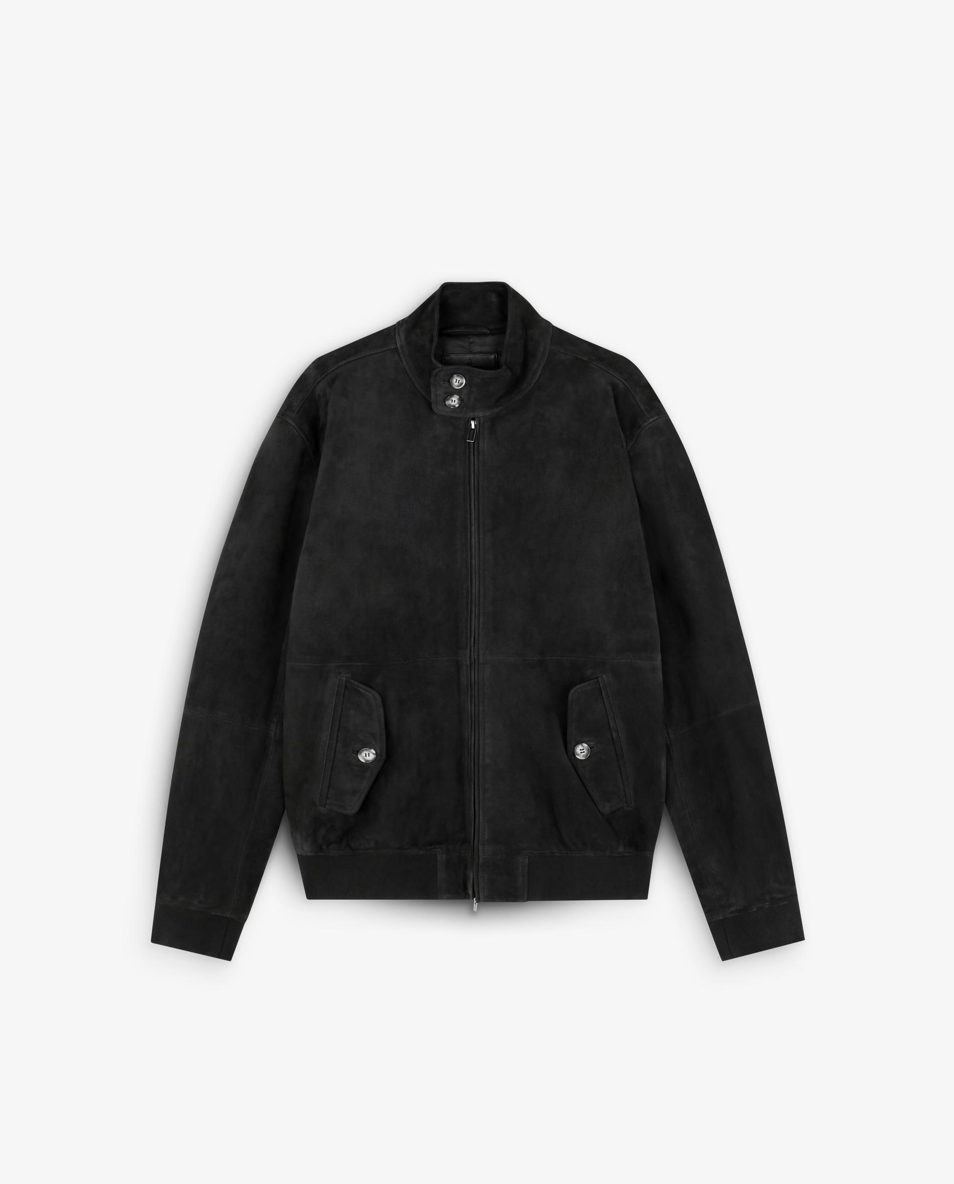 Chaqueta de piel de hombre ajustada con bolsillos frontales - Scalpers - Navy Navy-6