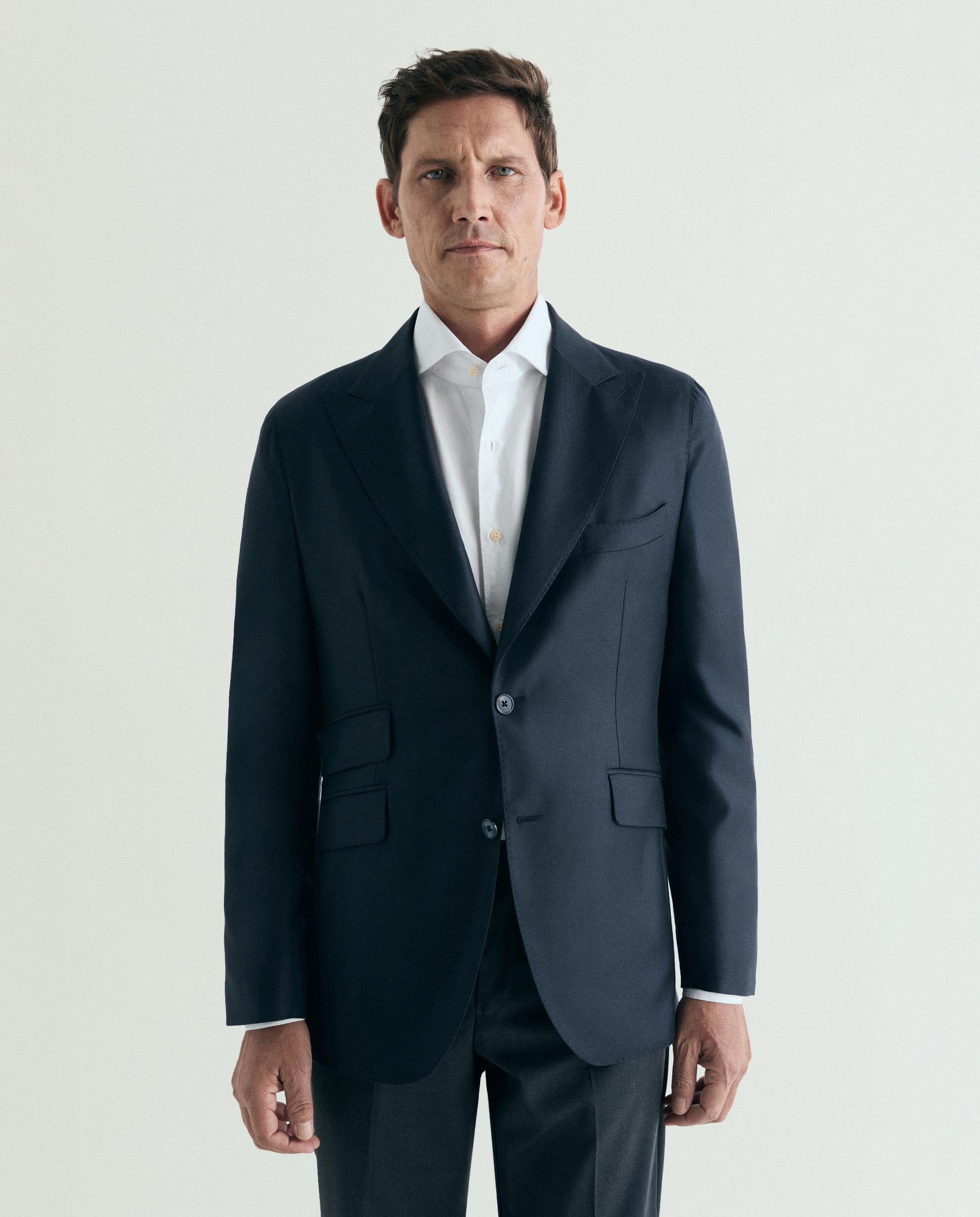 Americana de hombre regular fit con cierre de botones - Scalpers - Navy Navy-1
