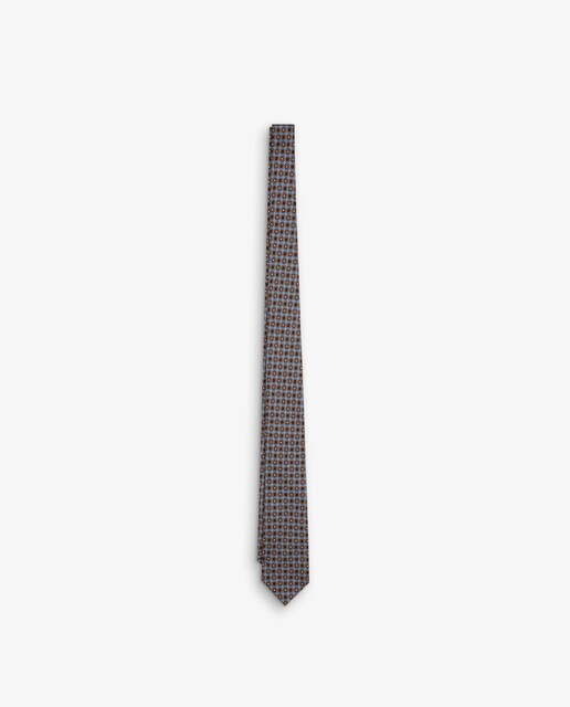Imagen 0 de Corbata de hombre en seda con micro estampados
