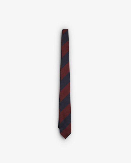 Imagen 0 de Corbata de hombre en seda con estampado de rayas anchas