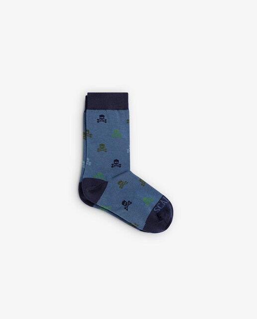 Imagen 0 de Calcetines de niño de caña media con estampado de calaveras