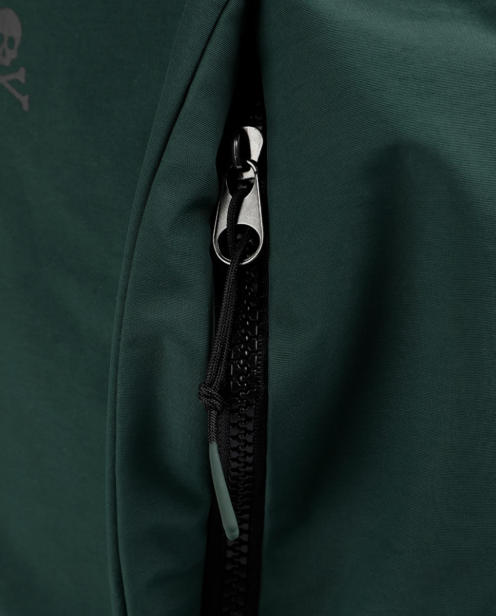 Mochila de hombre con bolsillo frontal y espalda acolchada - Scalpers - Verde oscuro Verde oscuro-5