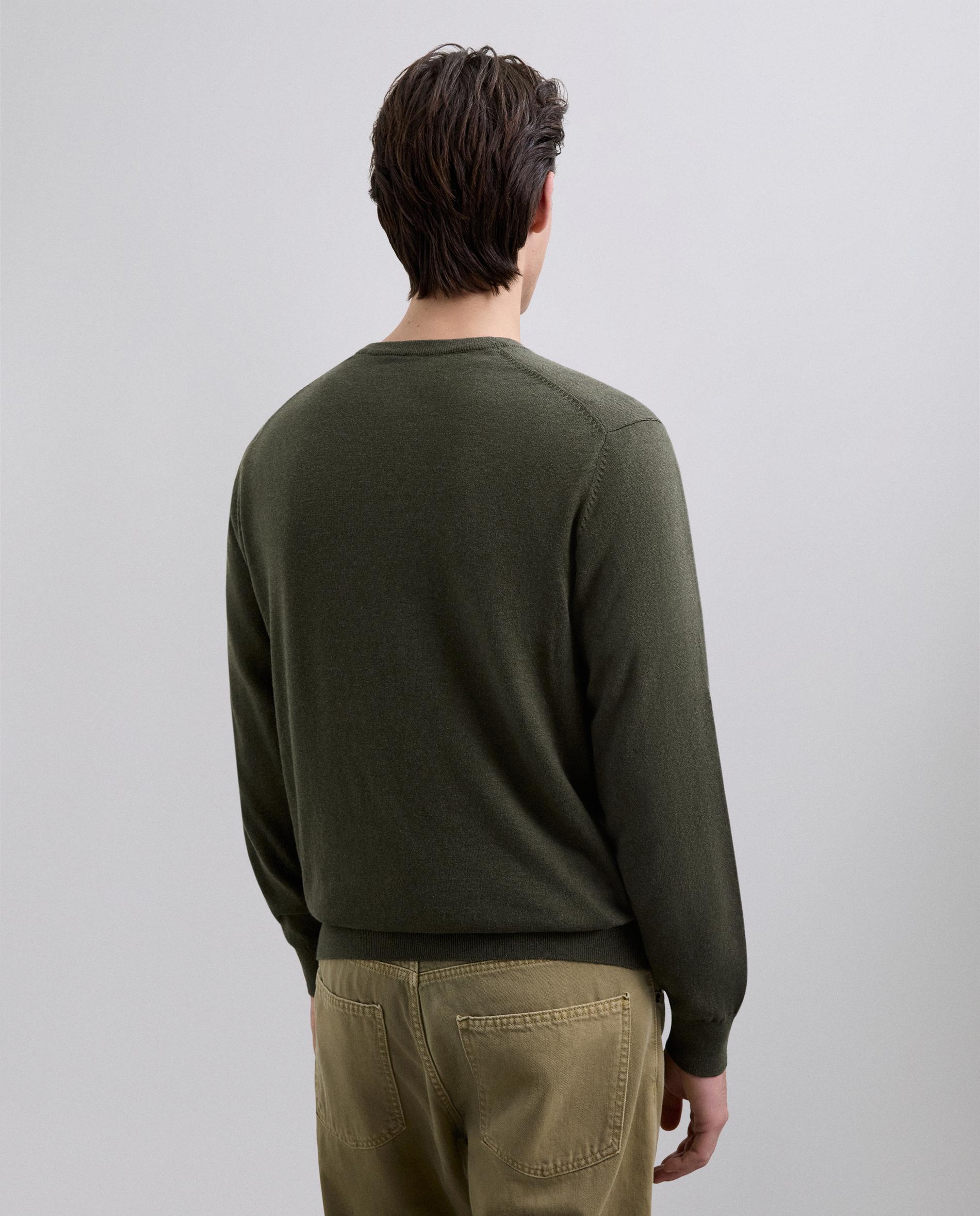 Jersey de hombre regular fit con cuello pico - Scalpers - Verde militar Verde militar-2