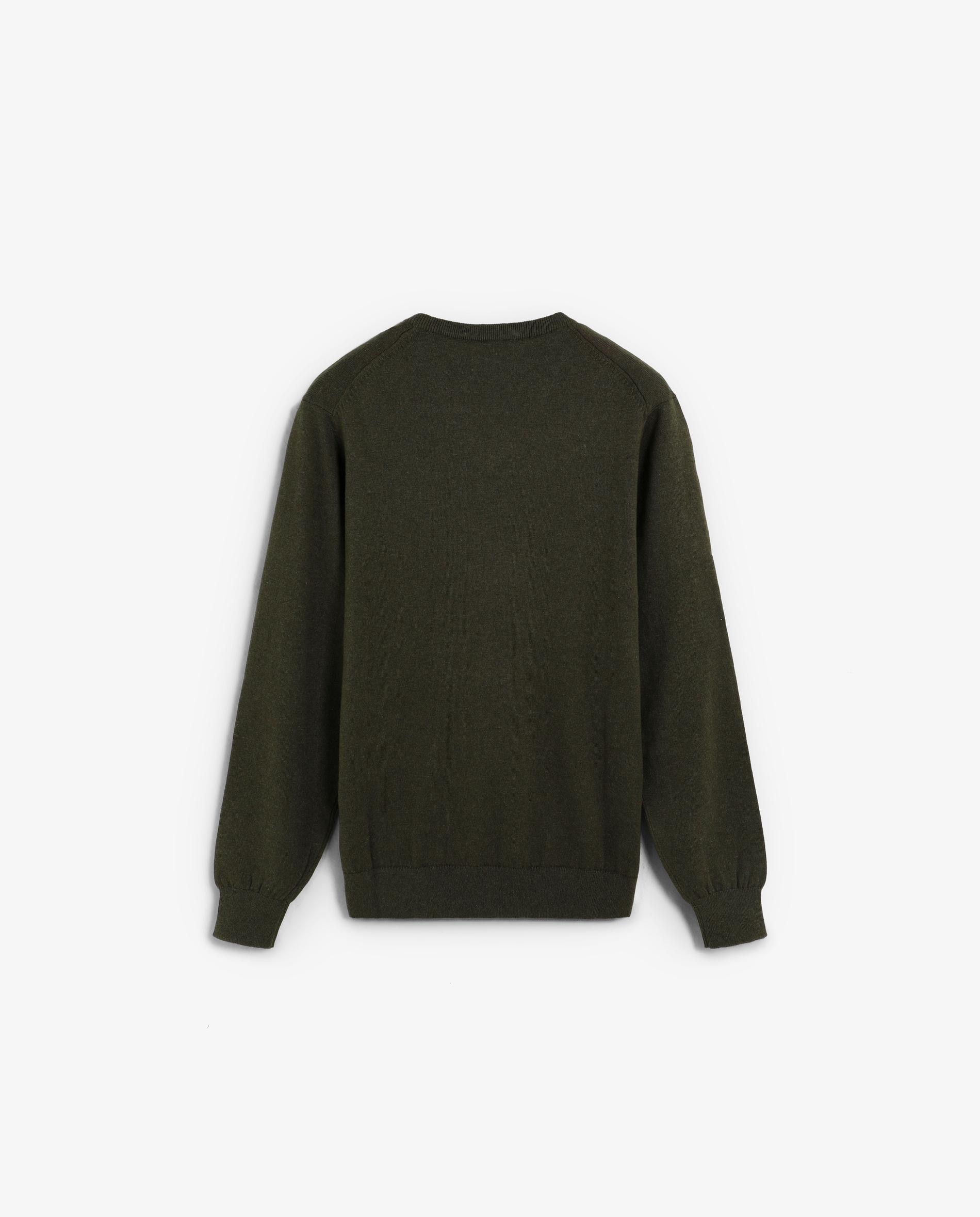 Jersey de hombre regular fit con cuello pico - Scalpers - Verde militar Verde militar-5