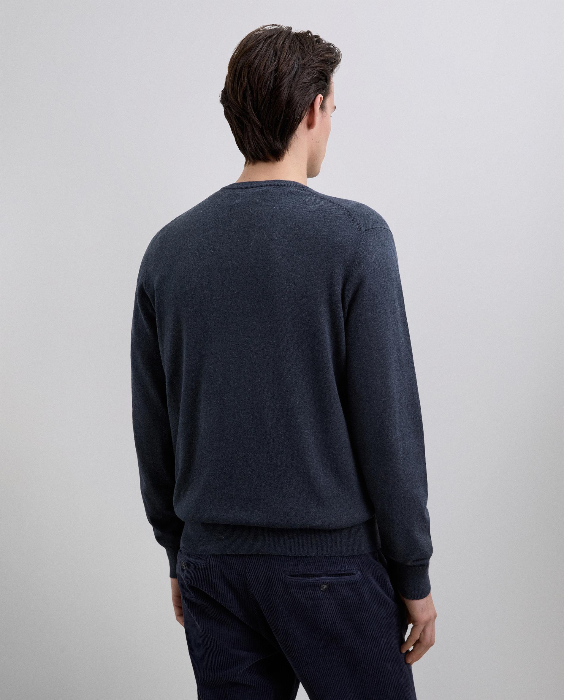Jersey de hombre regular fit con cuello pico - Scalpers - Azul marino Azul marino-3