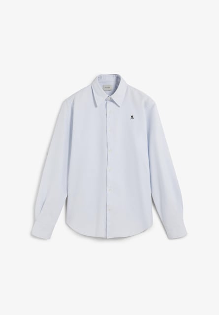 Imagen 0 de Camisa de vestir de hombre de corte clásico de algodón
